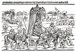 Fragment of a broadside on the Turkish invasion of Hungary by Erhard Schon