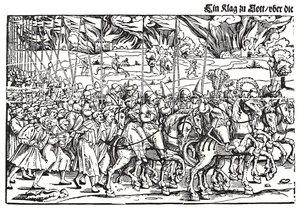 Fragment of a Broadside on the Turkish Invasion of Hungary by Erhard Schon