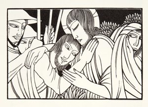 Kiss of Judas by Eric Gill