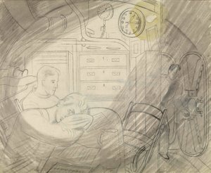 The Cabin of the Senior Officers of a Submarine by Eric Ravilious