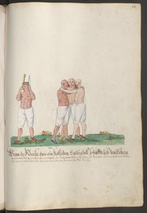 Bare-Chested Janissaries During a Procession of the Sultan