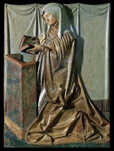 Female Donor with Prayerbook, Part of an Altar, Swabian