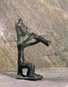 Flute Player. Bronze Figure from Byblos, Lebanon