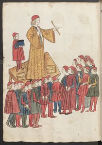 A Quack Doctor Stands on a Table and Praises His Miraculous Medicines
