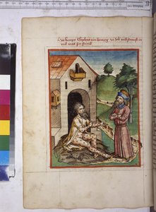 The Leprous Job on the Mound of Manure, Conversing with Eliphaz