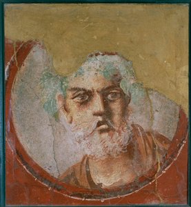 Medallion with the Portrait of an Old Man, Probably a Poet