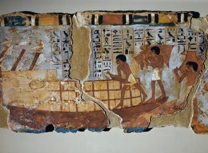 Slaves Loading Wheat on a Boat