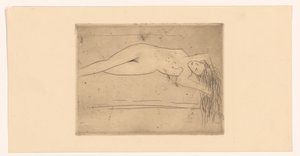 Reclining Nude Woman by Erich Wichmann