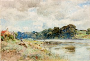 On the Coquet, about 1902 by Ernest Albert Waterlow