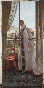Woman at an Open Window, 1875 by Ernest Ange Duez