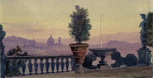 A View of Florence from the Surrounding Hills, 1904 by Ernest Arthur Rowe