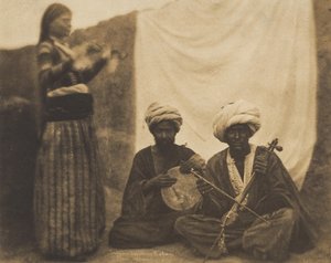 Egyptian Musicians Rawabí and Almée, February 20, 1852 by Ernest Benecke
