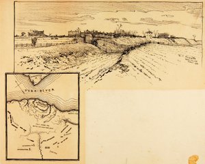 Present Appearance of British Entrenchment, Yorktown by Ernest C. Peixotto