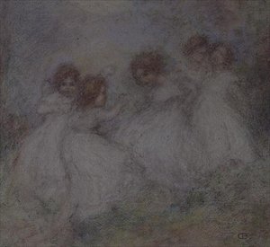 Five Little Girls by Ernest Charles de Belle