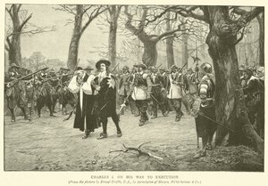 Charles I on his way to execution by Ernest Crofts