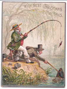 Two Men Fishing by the River, c.1880