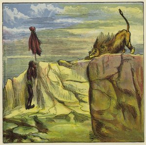 Ashanti Lion Hunt by Ernest Henry Griset