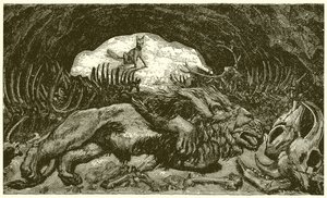 The Fox and the Sick Lion by Ernest Henry Griset