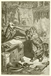 The Wolf and the Crane by Ernest Henry Griset