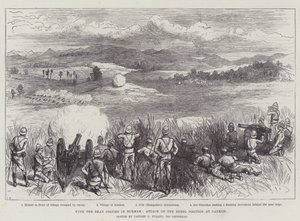 With the Shan Column in Burmah, Attack on the Rebel Position at Nankon by Ernest Henry Griset