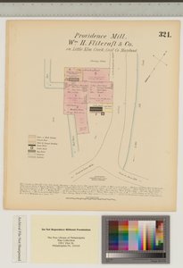 Providence Mill, Little Elk Creek, Maryland, Hexamer General Surveys by Ernest Hexamer