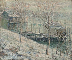Harlem River Winter Scene