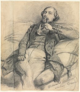 Man Smoking by Jean Louis Ernest Meissonier