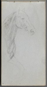 Sketchbook, Page 07: Study of a Horse