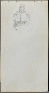 Sketchbook, page 08: Study of a Soldier from Behind