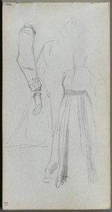 Sketchbook, page 31: Study of Figures by Ernest Meissonier