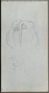 Sketchbook, page 33: Study of a Cow from Behind and Profile Study by Ernest Meissonier