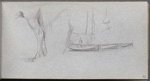 Sketchbook, page 43: Studies: Horse