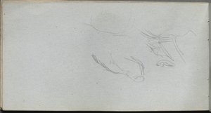Sketchbook, page 72: Figure Study by Jean Louis Ernest Meissonier