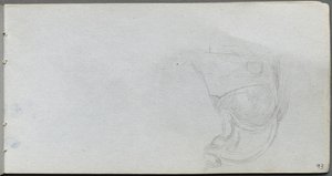Sketchbook, Page 93: Study of a Saddle by Jean Louis Ernest Meissonier