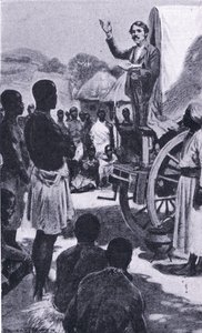 Preaching to the Makololo: Livingstone (illustration from Cassell