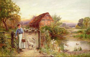 Bringing Home the Sheep by Ernest Walbourn