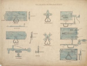 Designs for Iron Latches and Bolts by Ernest William Gimson