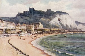 Dover Castle and Marine Parade by Ernest William Haslehust