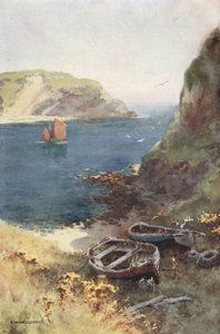 Lulworth Cove by Ernest William Haslehust