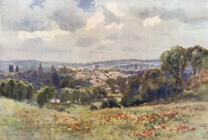 Oxford from Headington Hill by Ernest William Haslehust