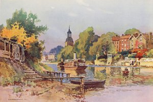 River Thames: Sunbury by Ernest William Haslehust
