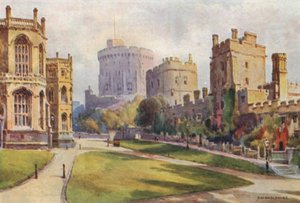 The Lower Ward, Windsor Castle by Ernest William Haslehust
