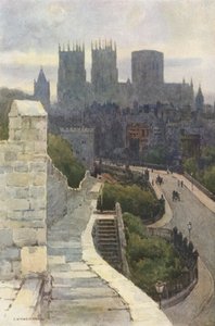 York from the City Walls by Ernest William Haslehust