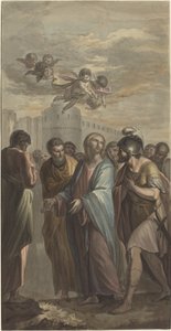 Christ with Apostles and a Roman Soldier by Ernest Zacharias Platner