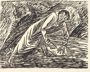 The Writing Prophet Saint John on Patmos, 1919