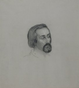Portrait of the poet Heinrich Heine by Ernst Benedikt Kietz
