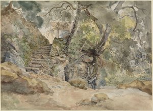 From the Park of Villa Chigi in Ariccia by Ernst Fries
