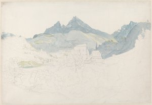 Berchtesgaden with the Watzmann Peak in the Distance by Ernst Fries