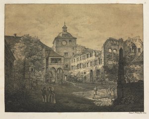 Six Views of Heidelberg Castle: Castle Terrace