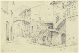 Street in Terni-Papigno by Ernst Fries
